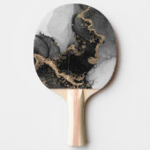 Zilver & Goud Marmer Steen Tafeltennisbatje (Voorkant)
