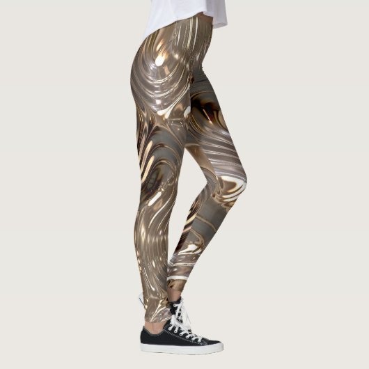Zilver Goud Metaal-effect Leggings (Rechts)