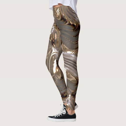 Zilver Goud Metaal-effect Leggings (Links)