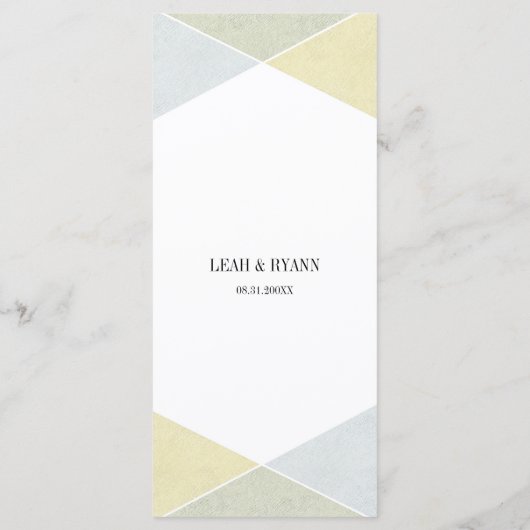 Zilver Goud Metaal Kijk Industrieel Chique Menu (Achterkant)