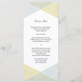 Zilver Goud Metaal Kijk Industrieel Chique Menu (Voorkant)