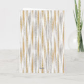 Zilver Gouden Blauwe Kerstboom Kaart (Achterkant)