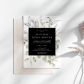 Zilver Gouden Bloemrijke Elegante Vierkante Open H Kaart