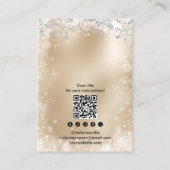 Zilver gouden glitter logo sieraden oorbel display visitekaartje (Achterkant)