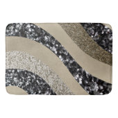 Zilver Gouden Golf Glitter Glam 1 Badmat (Voorkant)