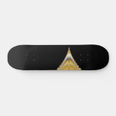 Zilver Gouden Vulkan Skateboard (Horizontaal)