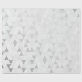 Zilver Grey Geometric Diamonds Vorm Cadeaupapier (Vlak)