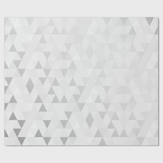Zilver Grey Geometric Diamonds Vorm Cadeaupapier (Vlak)