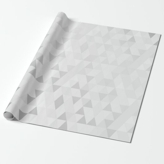Zilver Grey Geometric Diamonds Vorm Cadeaupapier (Uitgerold)