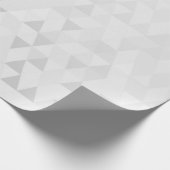 Zilver Grey Geometric Diamonds Vorm Cadeaupapier (Hoek)