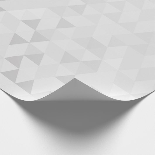 Zilver Grey Geometric Diamonds Vorm Cadeaupapier (Hoek)