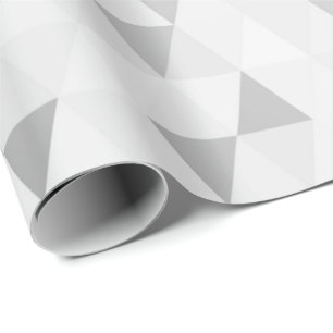 Zilver Grey Geometric Diamonds Vorm Cadeaupapier