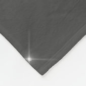 Zilver Grey Girly Glitter Sparkle Monogram Name Fleece Deken (Hoek)