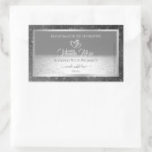Zilver Grey Ocean Product Labels Glitter Stars (Tas)