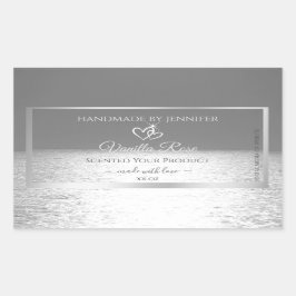 Zilver Grey Ocean Sunset Product Packaging Labels