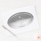 Zilver Grey Ocean Sunset Product Packaging Labels (Envelop)