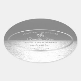 Zilver Grey Ocean Sunset Product Packaging Labels
