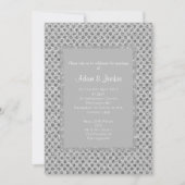 Zilver Grey SPOT ELEGANT WEDDING Kaart (Voorkant)