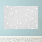 Zilver Grey Starlight Canvas Afdruk (Insitu (Houten vloer))