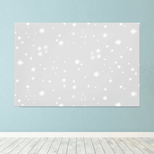 Zilver Grey Starlight Canvas Afdruk (Insitu (Houten vloer))