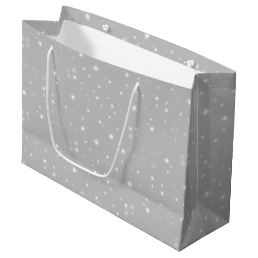Zilver Grey Starlight Groot Cadeauzakje (Voorkant Gekanteld)