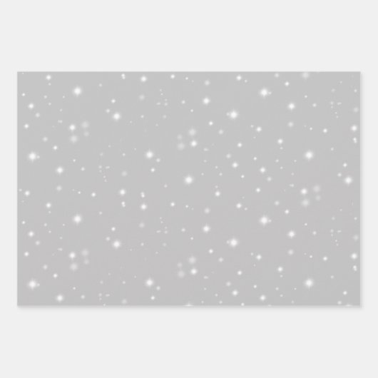 Zilver Grey Starlight Inpakpapier Vel (Voorkant 2)