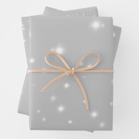 Zilver Grey Starlight Inpakpapier Vel (In situ)