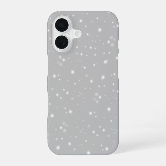 Zilver Grey Starlight iPhone 16 Hoesje (Achterkant)