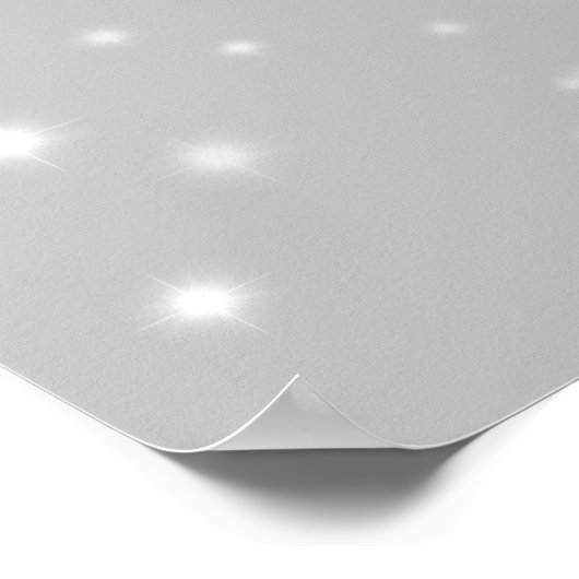 Zilver Grey Starlight Poster (Hoek)