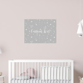 Zilver Grey Starlight Poster