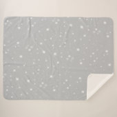Zilver Grey Starlight Sherpa Deken (Voorkant (horizontaal))