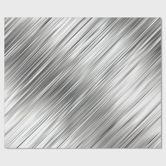 Zilver grijs cadeaupapier (Vlak)