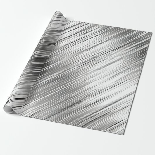Zilver grijs cadeaupapier (Uitgerold)
