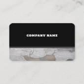 Zilver grijs geplakte hout klantenkaartje (Achterkant)