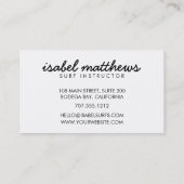 Zilver grijs geregenereerd hout visitekaartje (Achterkant)