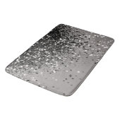 Zilver grijs glitter #1 #sjiny badmat (Gekanteld)