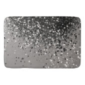 Zilver grijs glitter #1 #sjiny badmat (Voorkant)