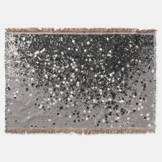 Zilver grijs glitter #1 #sjiny deken (Voorkant)