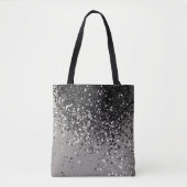 Zilver grijs glitter #1 #sjiny tote bag (Voorkant)