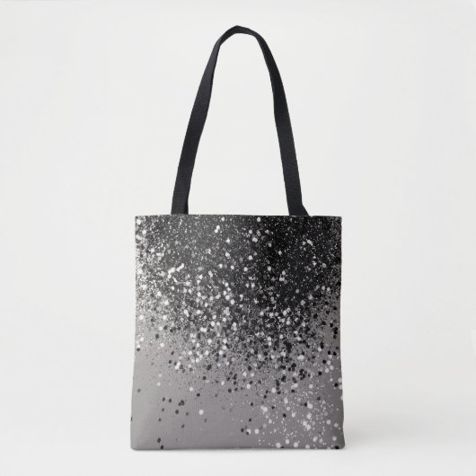 Zilver grijs glitter #1 #sjiny tote bag (Voorkant)