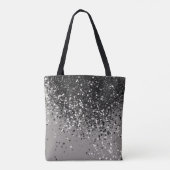 Zilver grijs glitter #1 #sjiny tote bag (Achterkant)