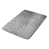 Zilver grijs glitter #5 (Faux Glitter) #glans #art Badmat (Gekanteld)