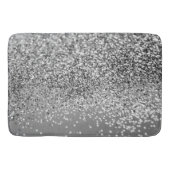 Zilver grijs glitter #5 (Faux Glitter) #glans #art Badmat (Voorkant)