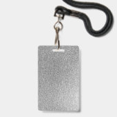 Zilver Grijs Glitter Jurk Sweet 16 VIP Verjaardag Badge (Back with Lanyard)