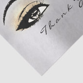Zilver Grijs Goud Blush Metallic Dank je ogen Tissuepapier (Detail)