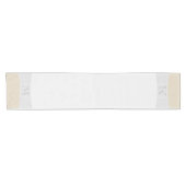 Zilver/Grijs/Goud Minimal Monogram Korte Tafelloper (Horizontaal)