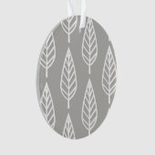 zilver grijs / grijs en wit ornament (voorkant)