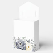 Zilver grijs ivoor - winterhuwelijk bedankdoosjes (Geopend)