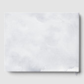 Zilver grijs ivoor - winterhuwelijk gastenboek (Achterkant)