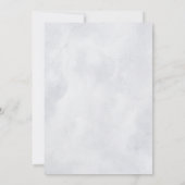 Zilver grijs ivoor - winterhuwelijk kaart (Achterkant)